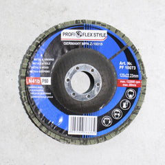Fächerschleifscheibe 125 mm Satz mit P36, P60, P80, P100, P120 - 10 Stück