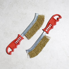 Messingdrahtbürste zum Reinigen von Rost, Farbe, Lack - 23,5 cm - 5 Stück