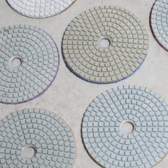 Diamantscheibensatz zum Schleifen und Polieren von Steingut, Sinterfliesen und Keramiken