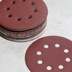 Selbstklebende Schleifscheibe 125 mm mit 8 Löchern P24 - P600 - 50 Stück