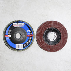 Fächerschleifscheibe 125 mm Satz mit P36, P60, P80, P100, P120 - 10 Stück