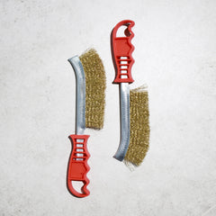 Messingdrahtbürste zum Reinigen von Rost, Farbe, Lack - 23,5 cm - 5 Stück