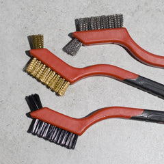 Hand-Drahtbürsten-Set für Rost Metall Holz Farbe 3 Stück