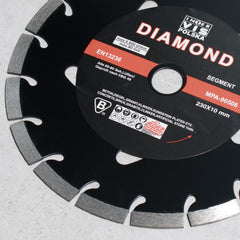 Profi-Diamant-Trennscheibe für Ziegel, Stein und Putz 230x22,2x10 MM