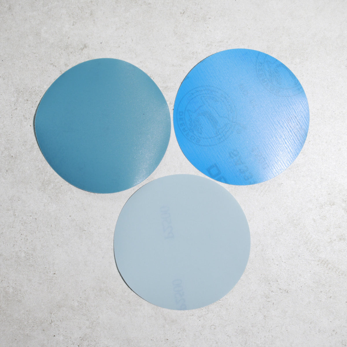 Nassschleifscheiben-Set 125 mm mit Klettverschluss von P800 bis P3000 - 14 Stück