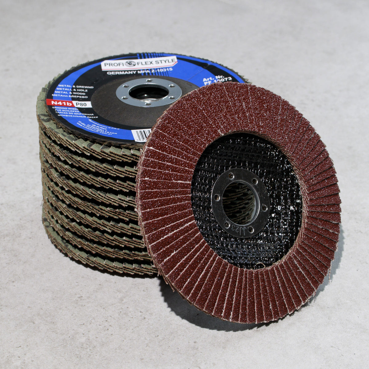 Fächerschleifscheibe 125 mm P36 - P120 - 10 Stück